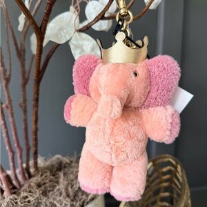 Coach Ellie Elephant Plush Bag Charm – Shearling NWT